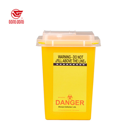 Waste Sharp Container Yellow Flip Cap